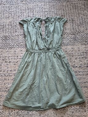 La Vie En Rose Aqua Midi Dress Tie Back